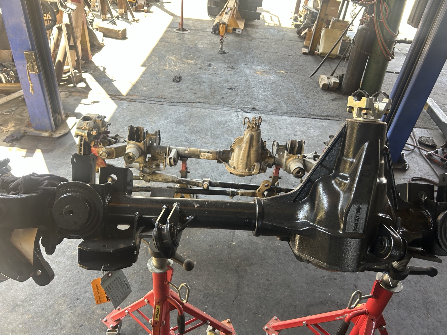 Axle assembly build