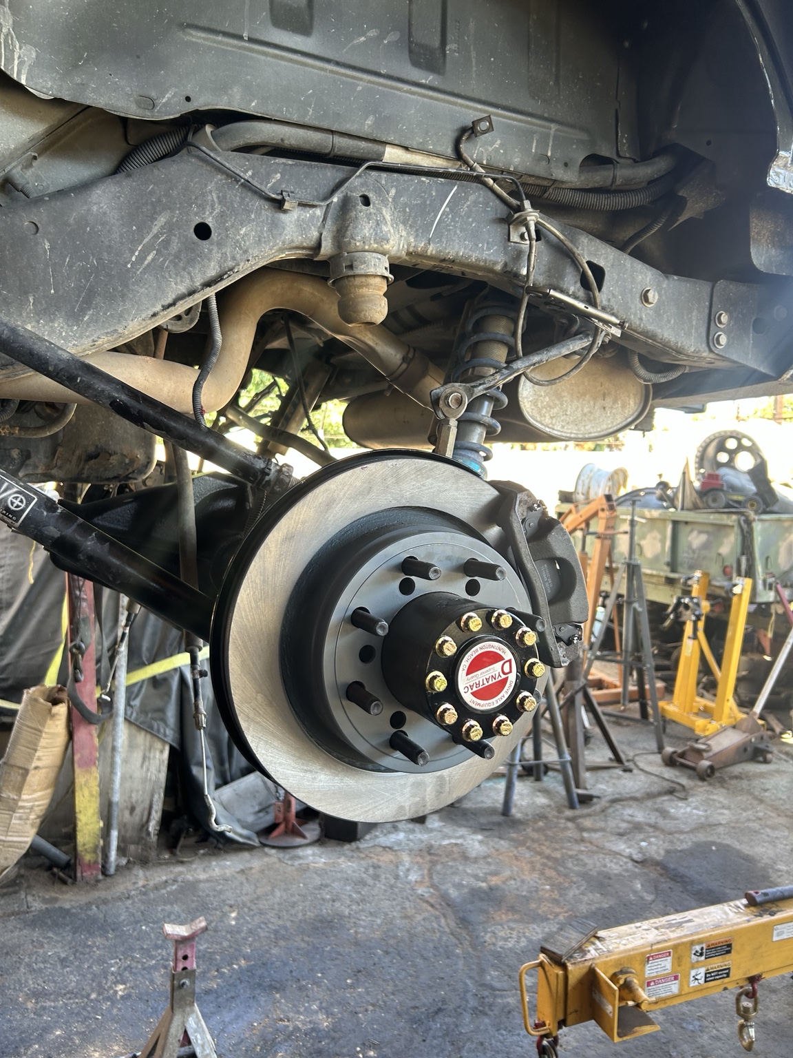 Brake and axle work